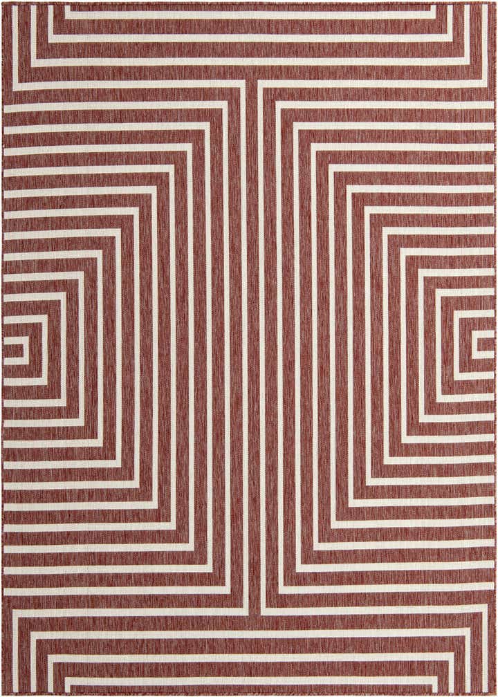 7' 10 x 7' 10 Easy-Clean Modern Indoor / Outdoor Square Rug