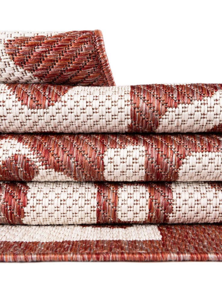 Detail image of 13' x 13' Easy-Clean Modern Indoor / Outdoor Square Rug