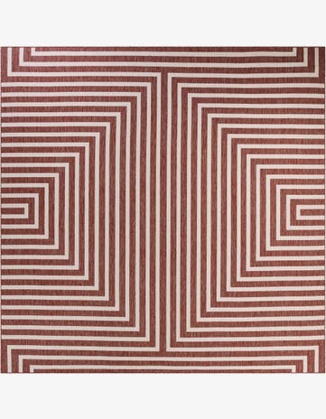13' x 13' Easy-Clean Modern Indoor / Outdoor Square Rug
