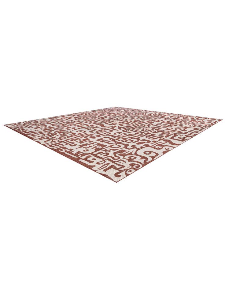 Detail image of 13' x 13'  Washable Modern Indoor / Outdoor Square Rug