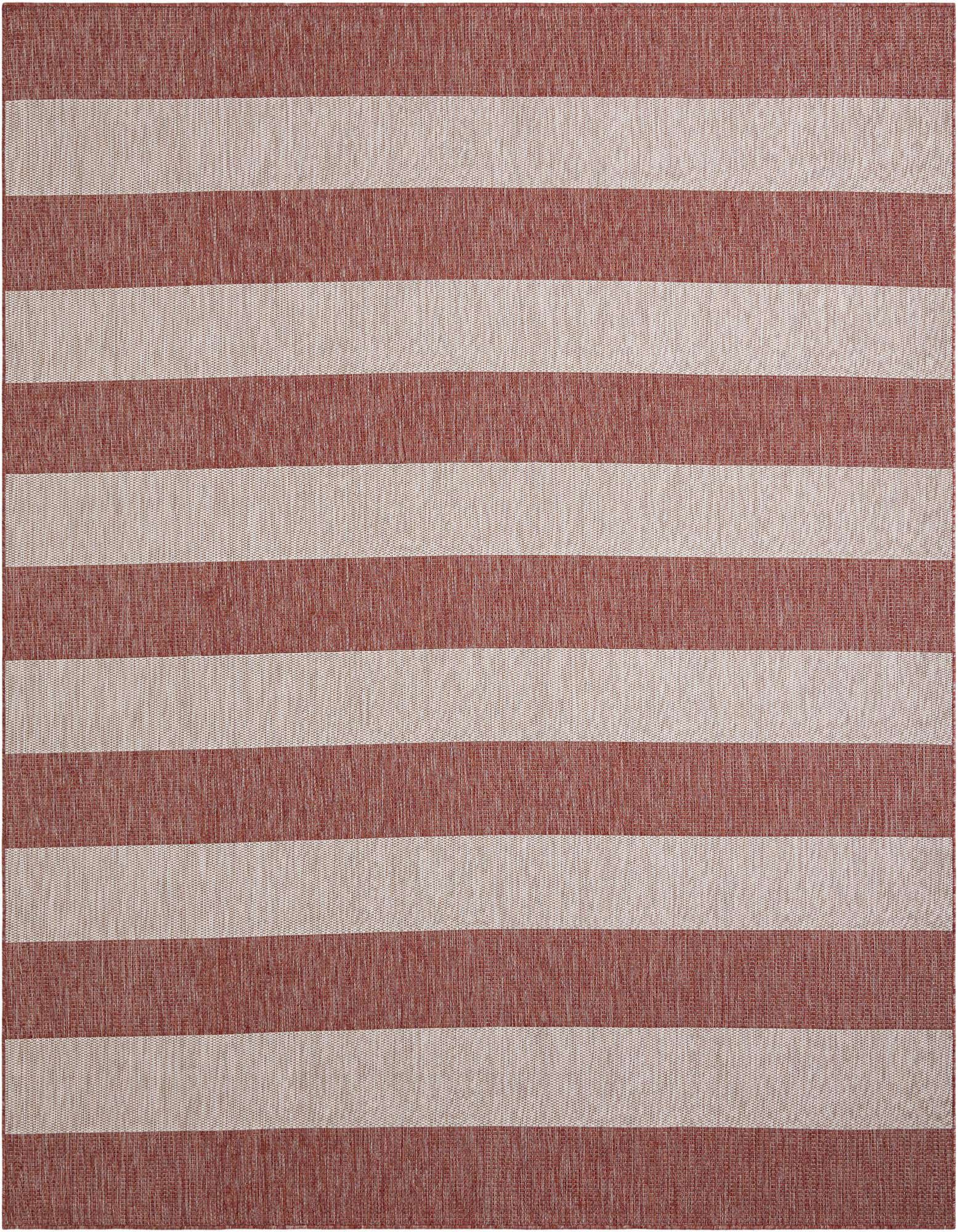 10' x 10' Easy-Clean Ribbon Indoor / Outdoor Square Rug