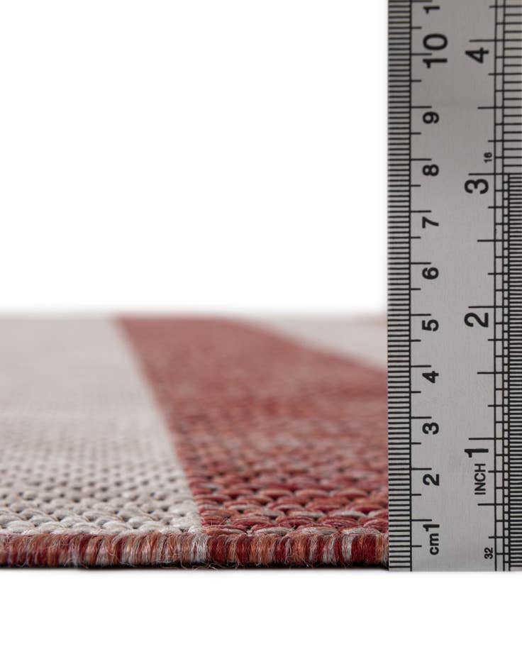 Detail image of 10' x 10' Easy-Clean Ribbon Indoor / Outdoor Square Rug