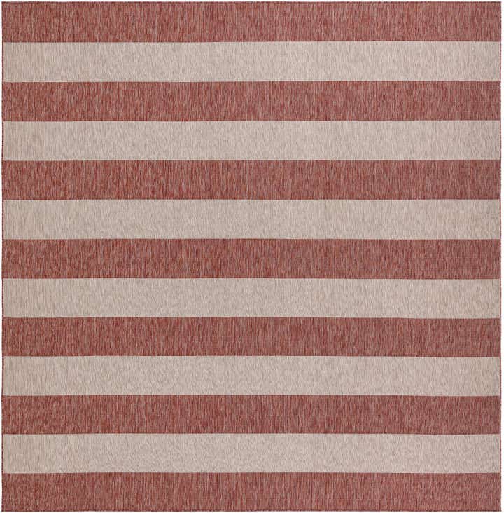 13' x 13' Easy-Clean Ribbon Indoor / Outdoor Square Rug