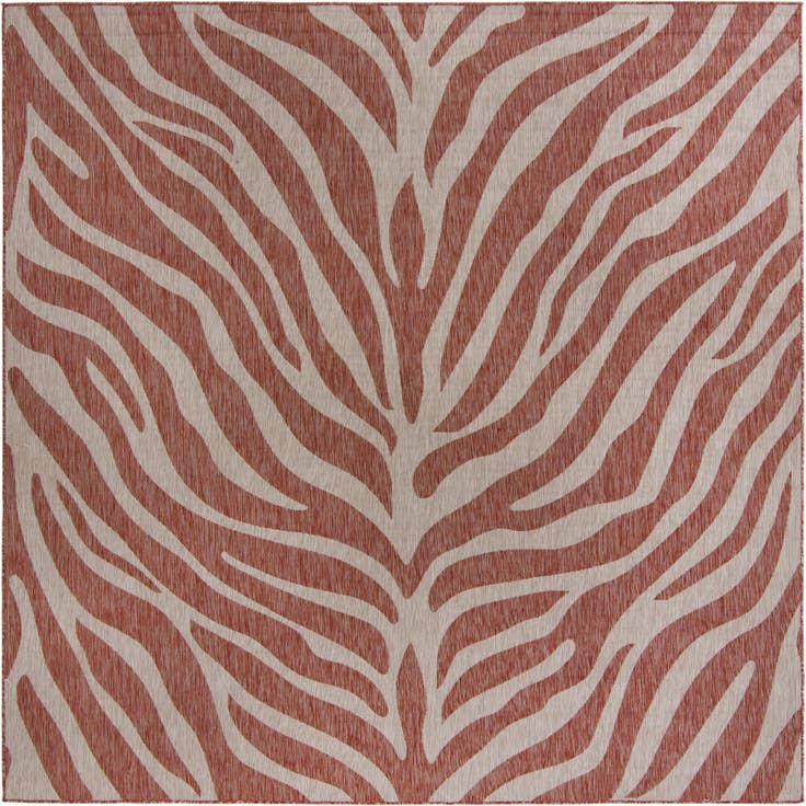 Detail image of 10' x 10' Easy-Clean Safari Indoor / Outdoor Square Rug
