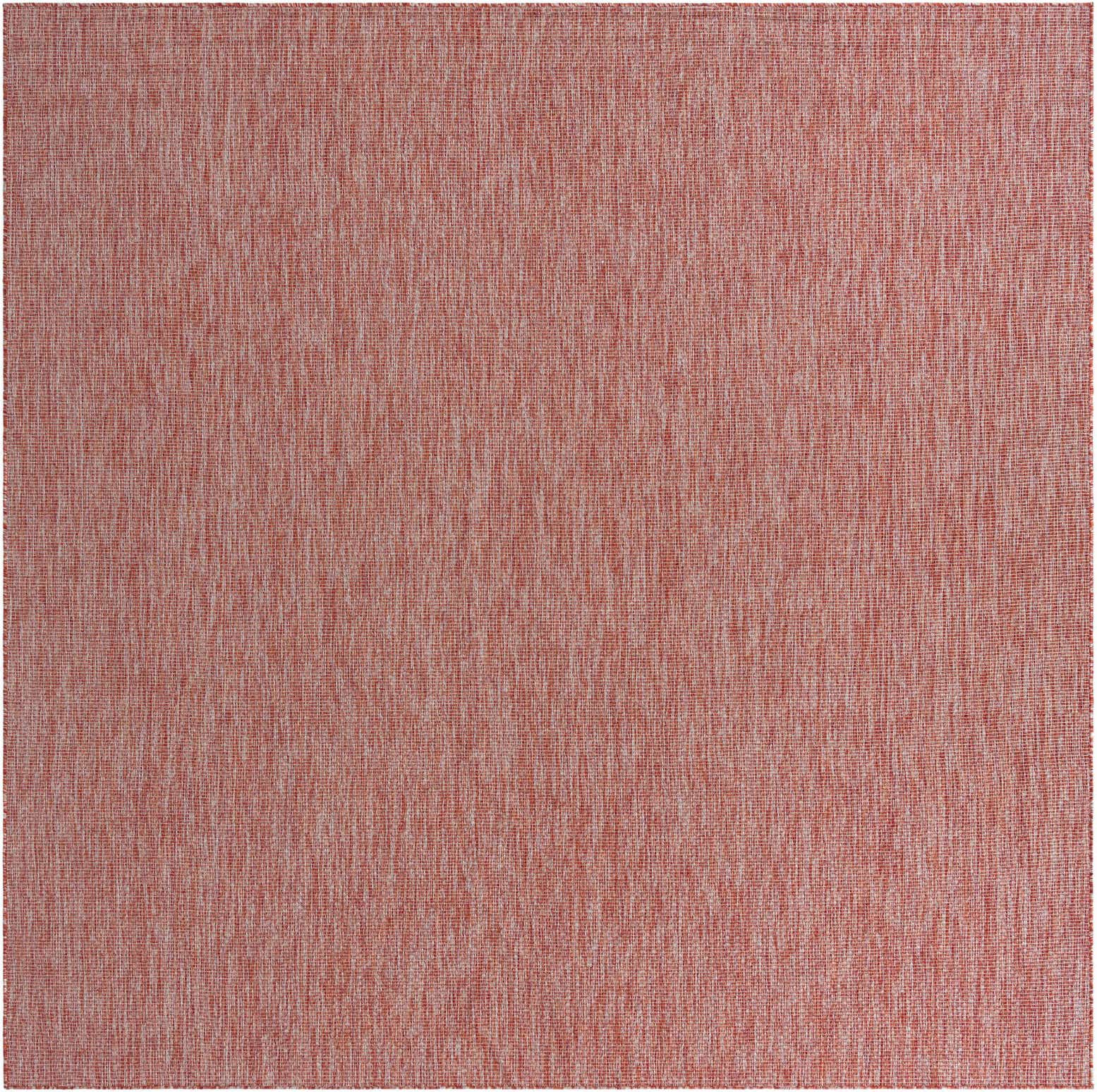 10' 8 x 10' 8 Easy-Clean Solid Indoor / Outdoor Square Rug