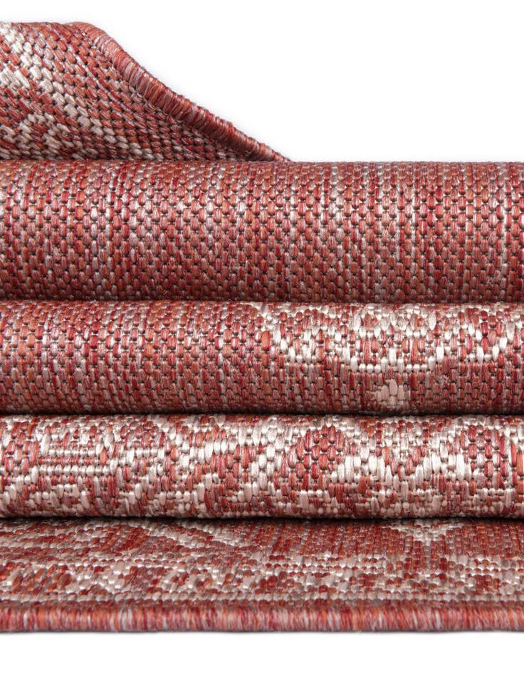 Detail image of 13' x 13'  Washable Traditional Indoor / Outdoor Square Rug