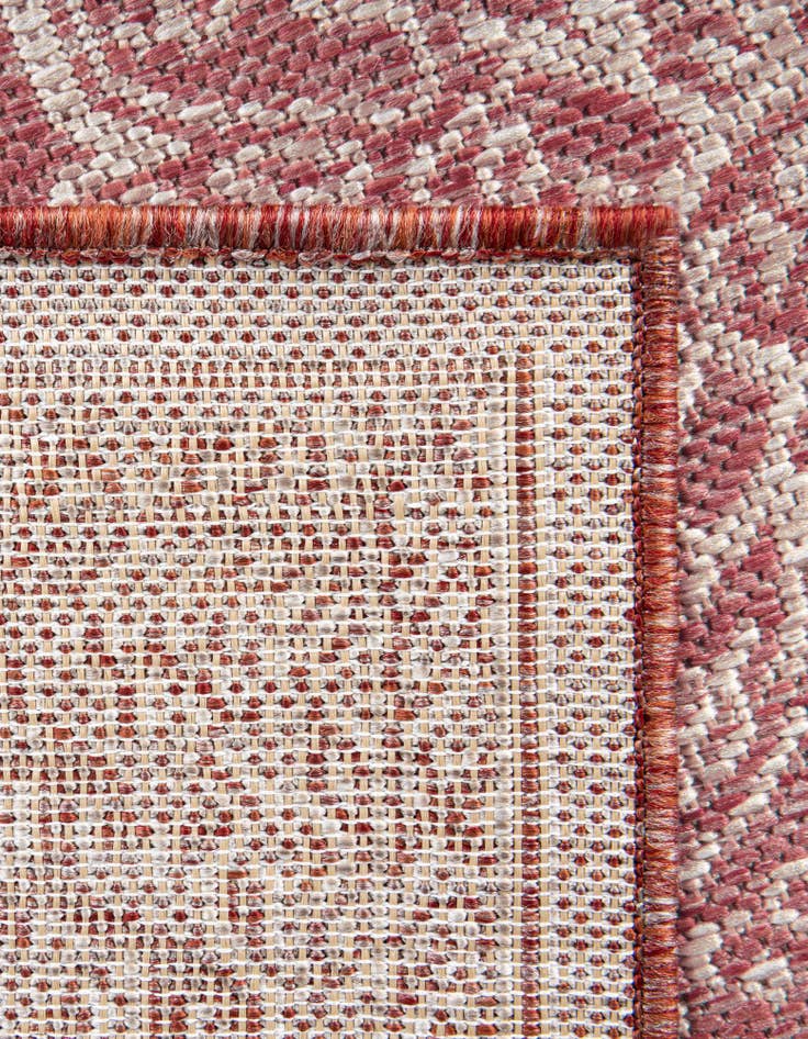 Detail image of 13' x 13'  Washable Traditional Indoor / Outdoor Square Rug