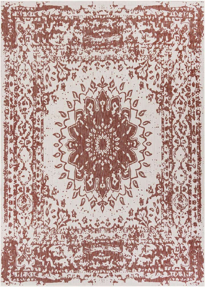 10' x 10' Easy-Clean Traditional Indoor / Outdoor Square Rug