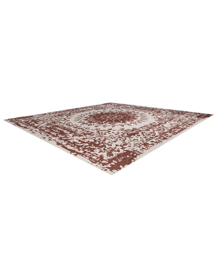 Detail image of 13' x 13'  Washable Traditional Indoor / Outdoor Square Rug