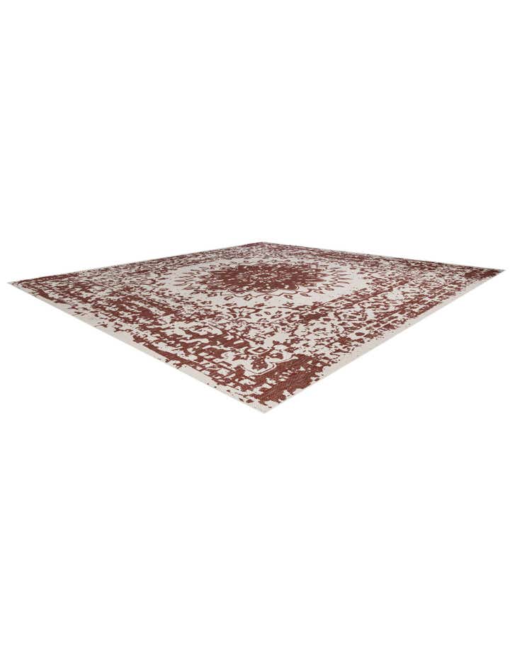 13' x 13' Easy-Clean Traditional Indoor / Outdoor Square Rug