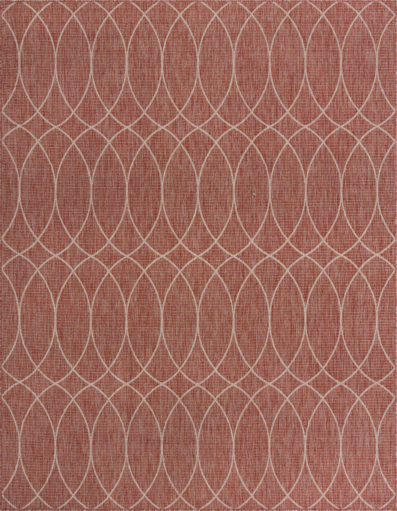 10' x 10' Easy-Clean Trellis Indoor / Outdoor Square Rug