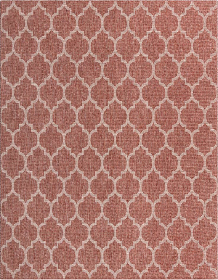 Detail image of 10' 8 x 10' 8 Easy-Clean Trellis Indoor / Outdoor Square Rug