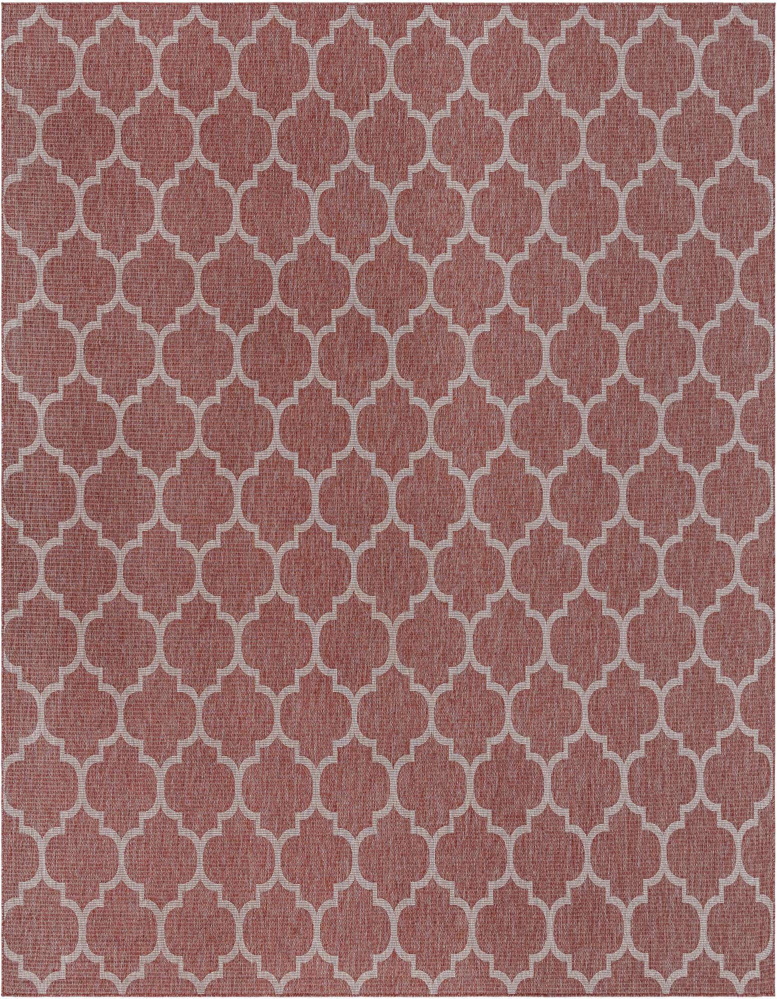 13' x 13' Easy-Clean Trellis Indoor / Outdoor Square Rug