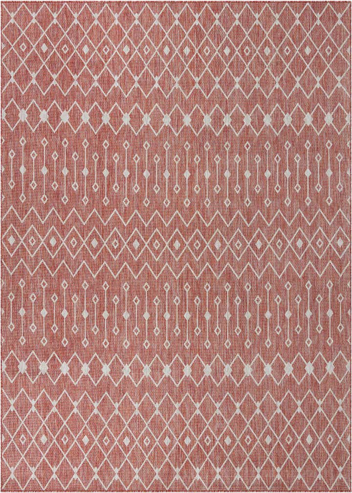 10' 8 x 10' 8 Easy-Clean Trellis Indoor / Outdoor Square Rug