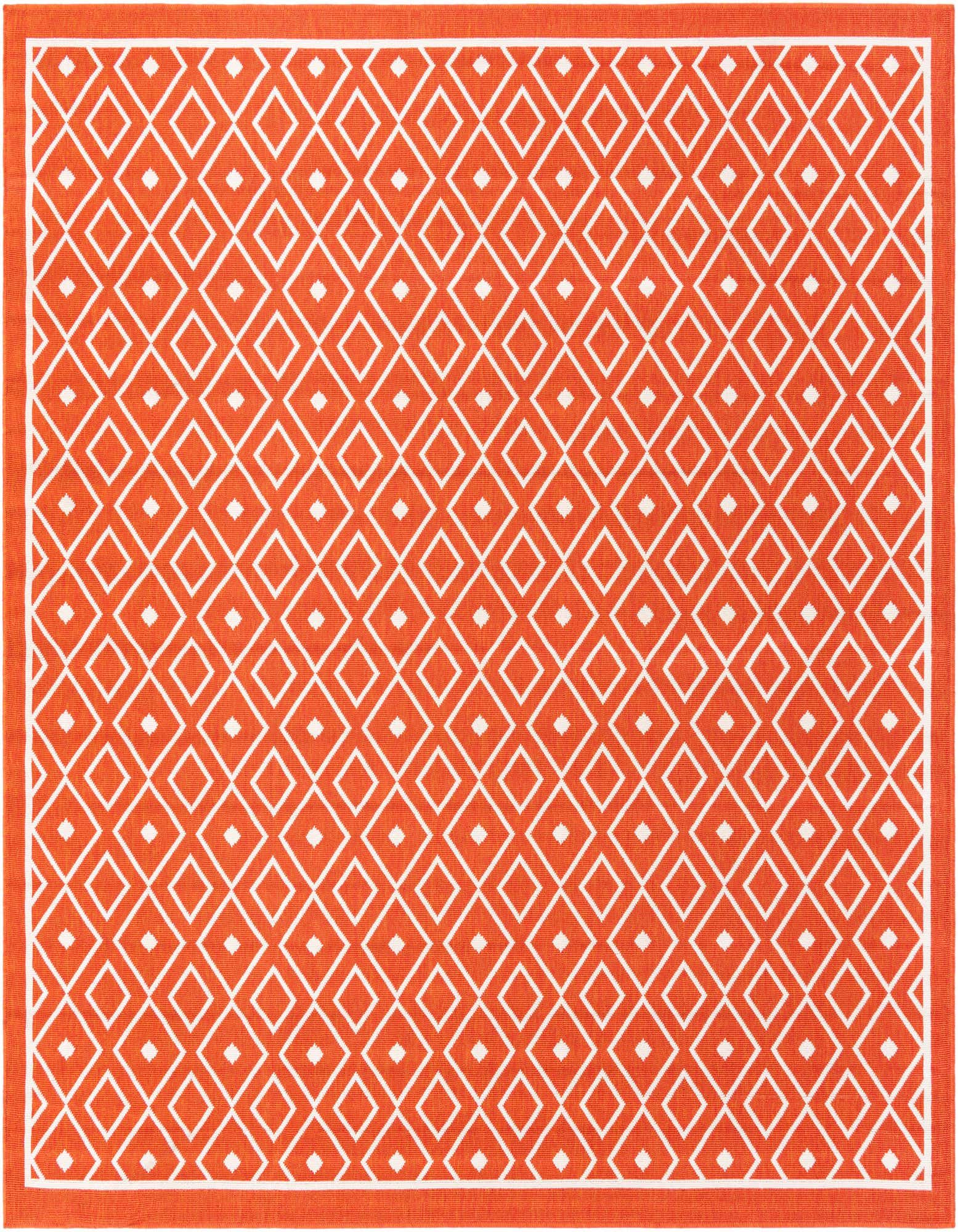 7' 10 x 7' 10 Easy-Clean Trellis Indoor / Outdoor Square Rug