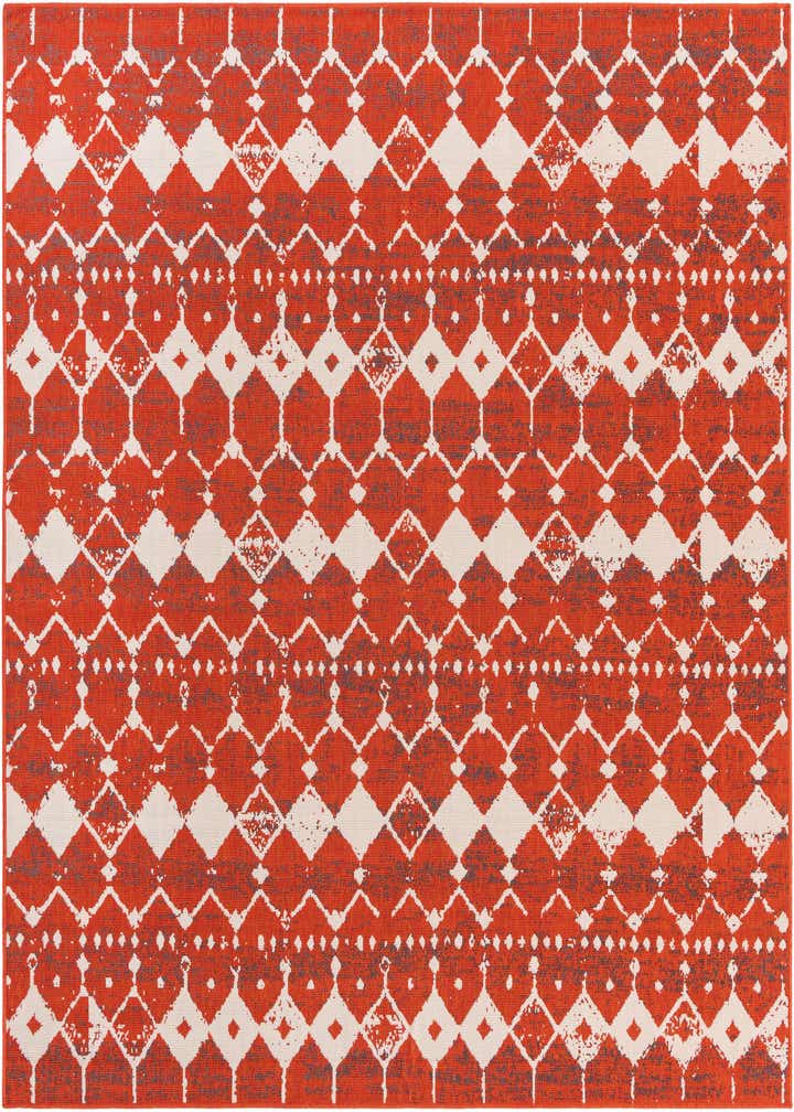 7' 10 x 7' 10 Easy-Clean Trellis Indoor / Outdoor Square Rug