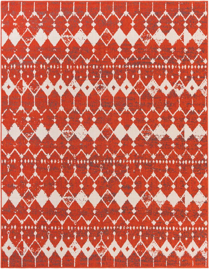Detail image of 7' 10 x 7' 10 Easy-Clean Trellis Indoor / Outdoor Square Rug