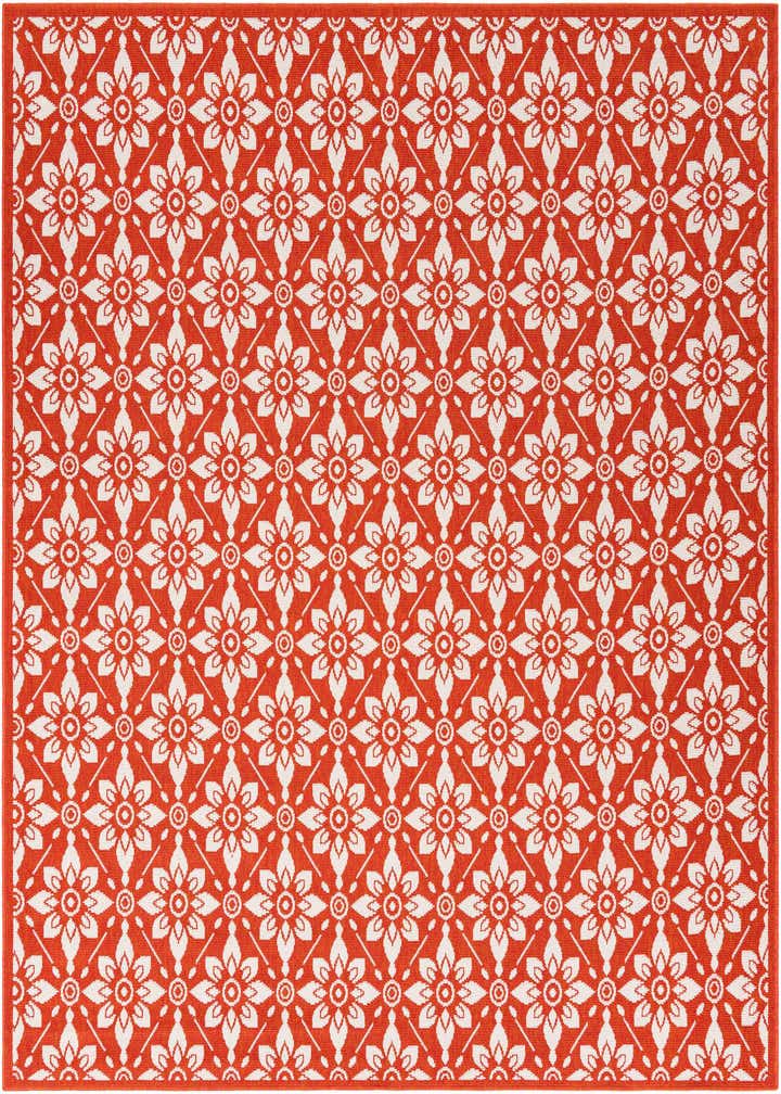 7' 10 x 7' 10 Easy-Clean Trellis Indoor / Outdoor Square Rug