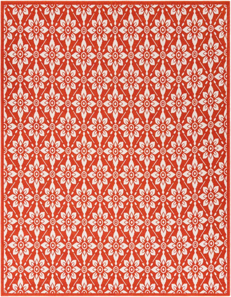 Detail image of 7' 10 x 7' 10 Easy-Clean Trellis Indoor / Outdoor Square Rug