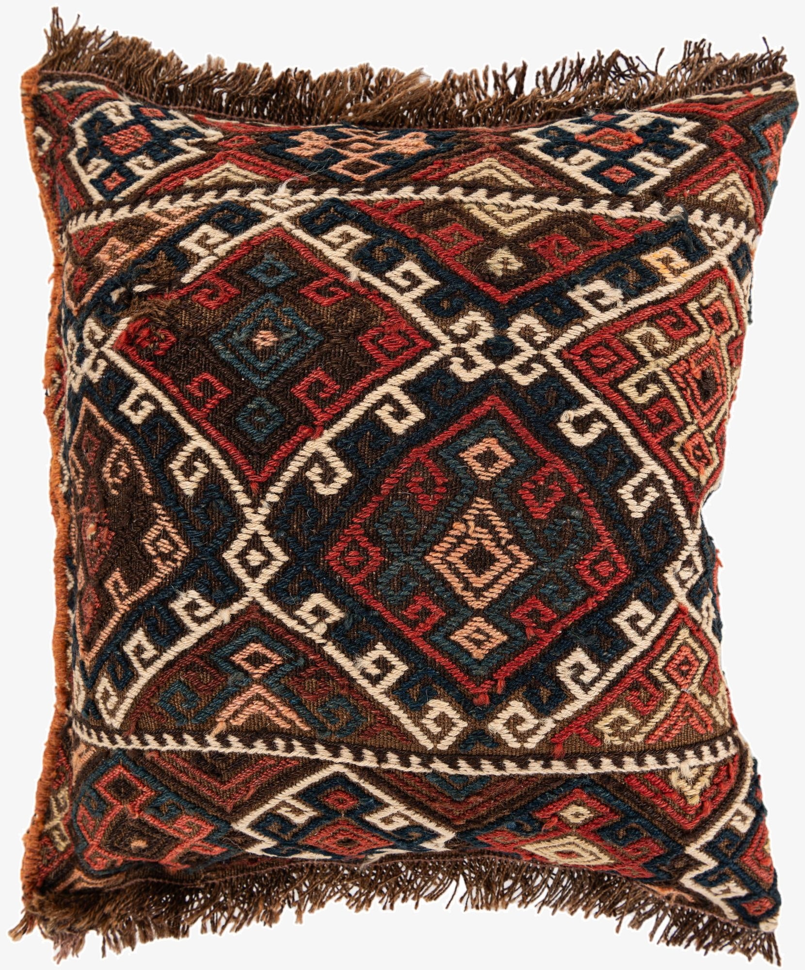 1' 6 x 1' 8  Hand Knotted Pillow Persian Wool Square Rug