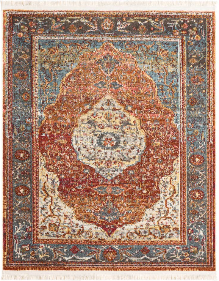 Detail image of 4' 1 x 4' 1 Santiago Square Rug