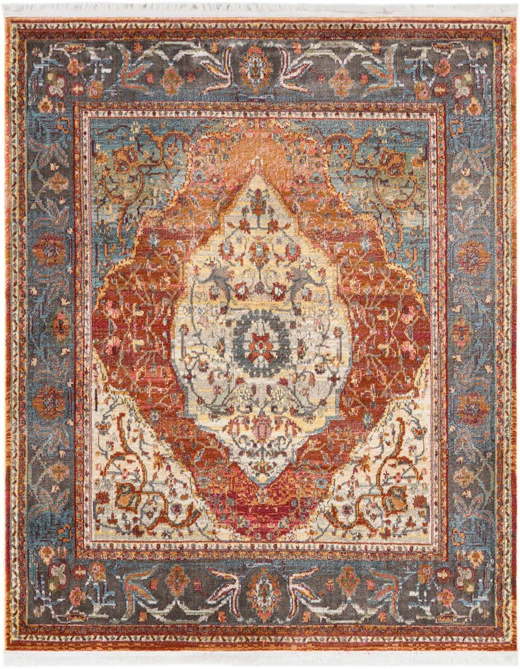Detail image of 6' 1 x 6' 1 Santiago Square Rug