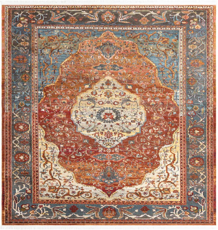 Detail image of 7' 10 x 7' 10 Santiago Square Rug