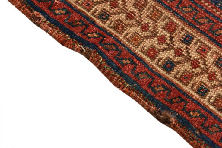 Detail image of 5' 1 x 6' Hand Knotted Shiraz Persian Wool Square Rug