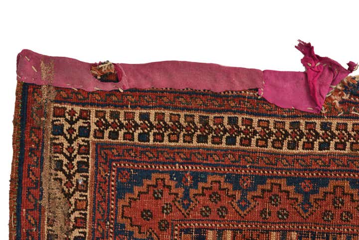 5' 1 x 6' Hand Knotted Shiraz Persian Wool Square Rug
