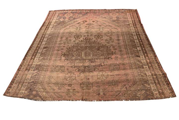 6' 6 x 7' 4 Hand Knotted Tabriz Persian Wool Square Rug