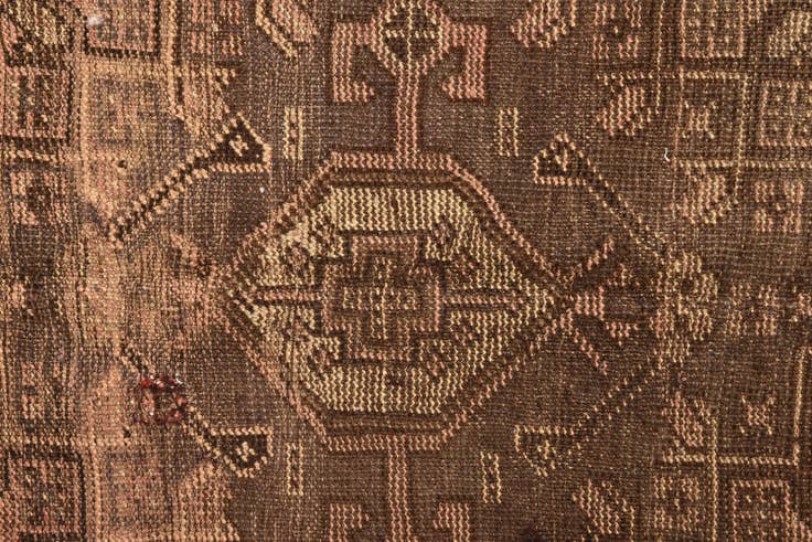 Detail image of 6' 6 x 7' 4 Hand Knotted Tabriz Persian Wool Square Rug