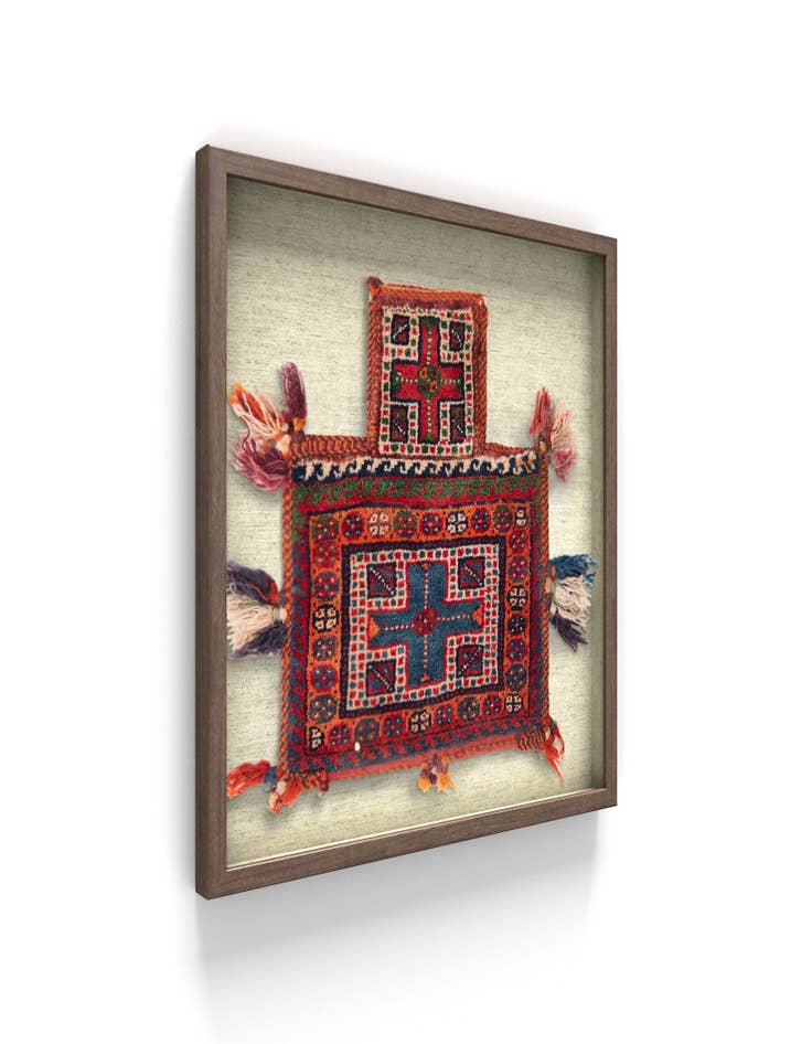 Detail image of 1' 9 x 2' 1 Textile Wall Art Square Rug