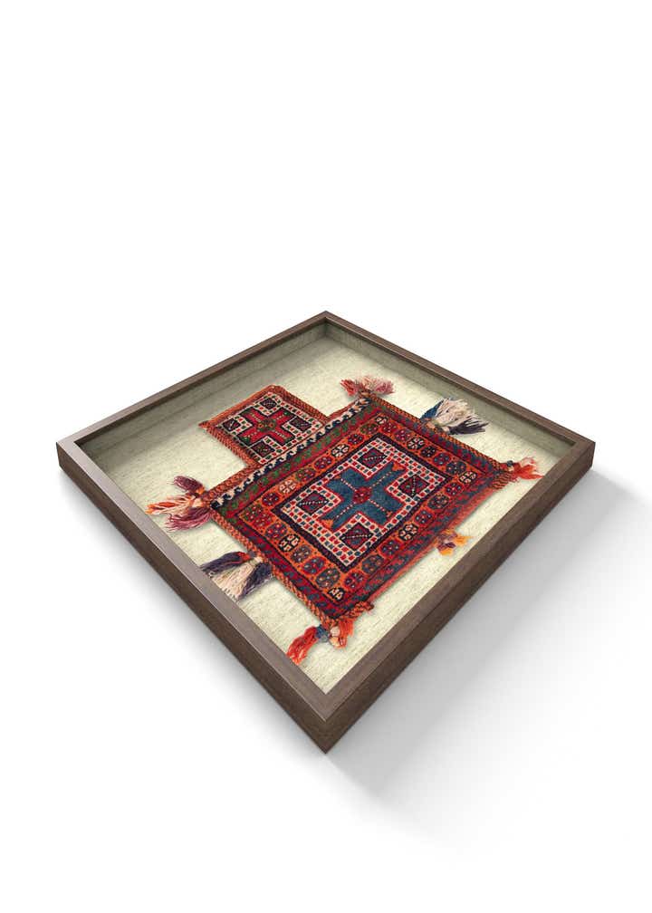 1' 9 x 2' 1 Textile Wall Art Square Rug