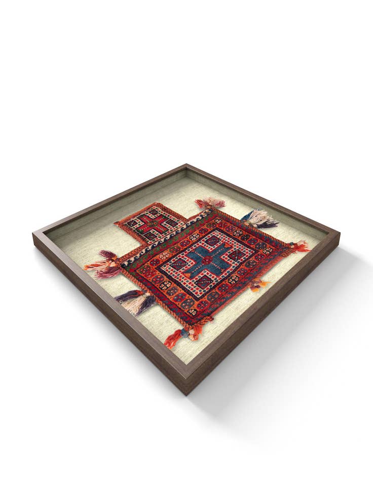 Detail image of 1' 9 x 2' 1 Textile Wall Art Square Rug