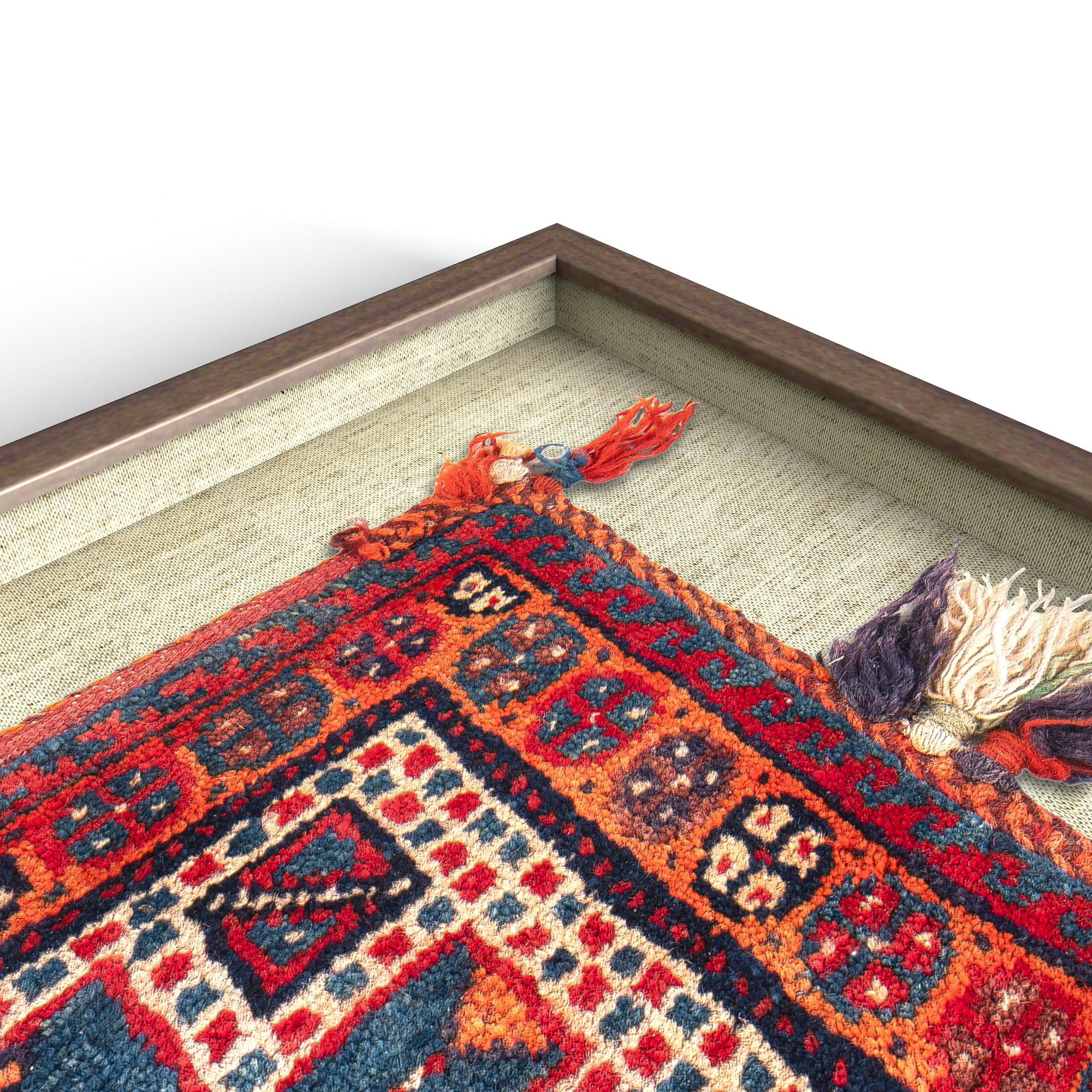 1' 9 x 2' 1 Textile Wall Art Square Rug