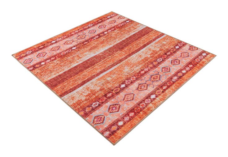 Detail image of 5' x 5' Washable Timeless Square Rug
