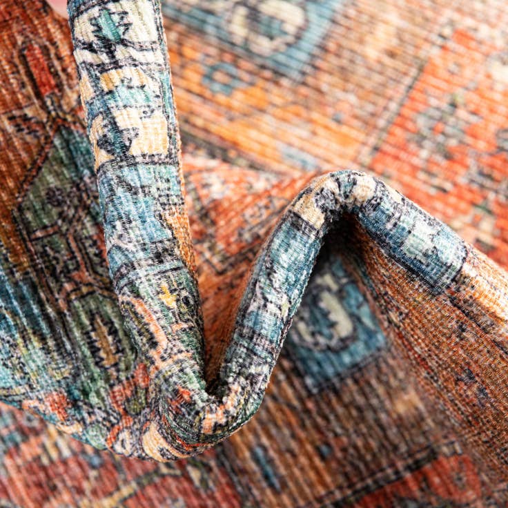 Detail image of 7' 6 x 7' 6 Washable Timeless Square Rug