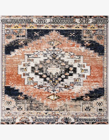 Rust Red Tucson Square Rug