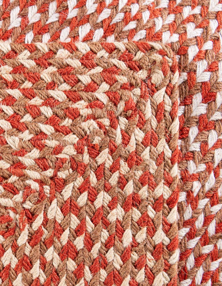Detail image of 7' 10 x 7' 10  Hand Tweed Braided Jute Square Rug