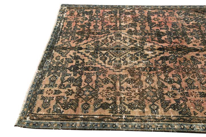 160cm x 200cm anudado a mano Ultra Vintage Alfombra Persa Lana Cuadrado