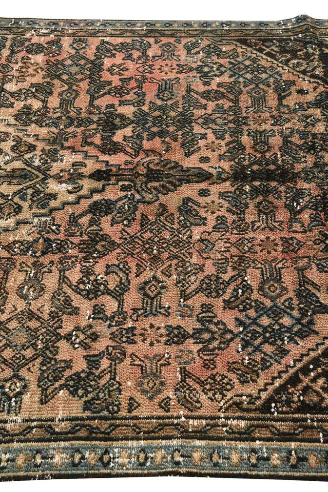 160cm x 200cm anudado a mano Ultra Vintage Alfombra Persa Lana Cuadrado