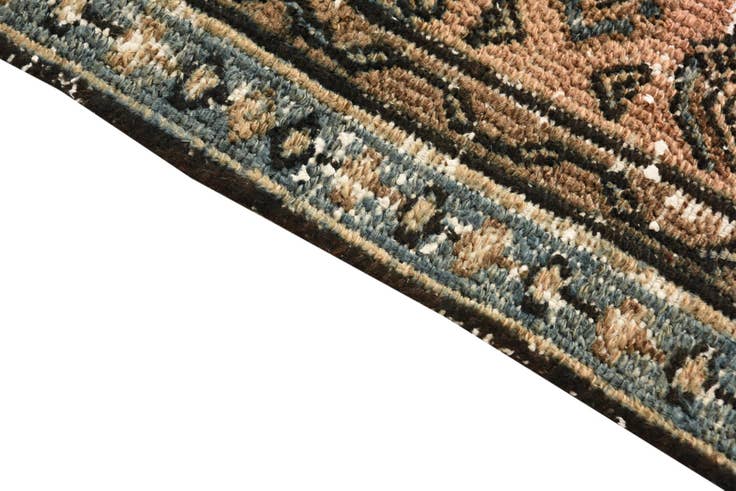 Detail image of 160cm x 200cm anudado a mano Ultra Vintage Alfombra Persa Lana Cuadrado