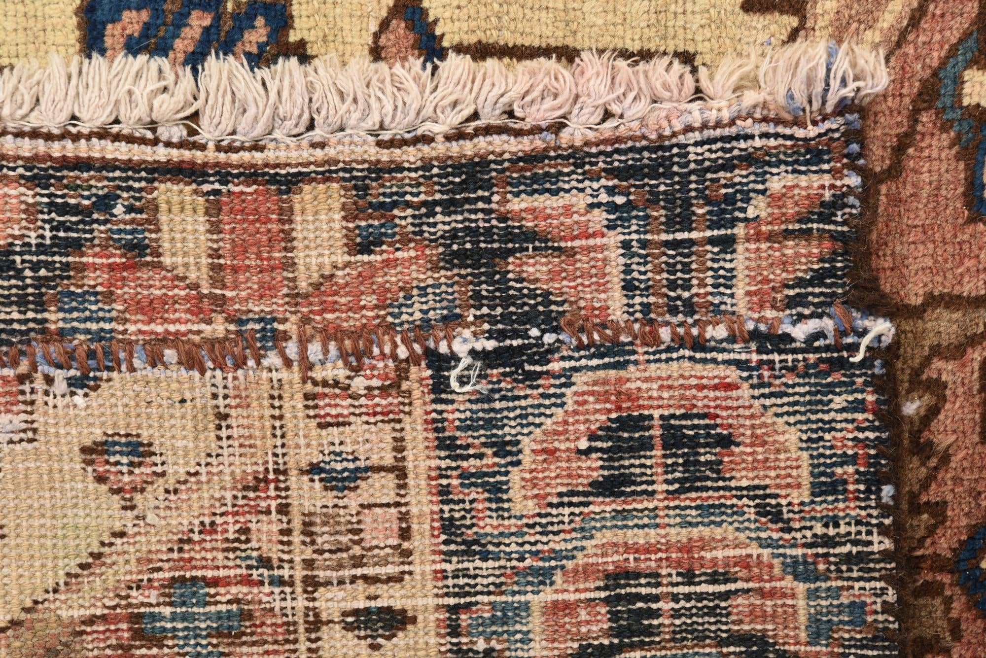 4' 8 x 5' 5 Hand Knotted Ultra Vintage Persian Wool Square Rug