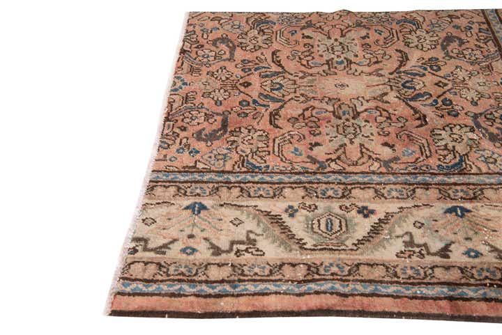 5' 1 x 5' 8 Hand Knotted Ultra Vintage Persian Wool Square Rug