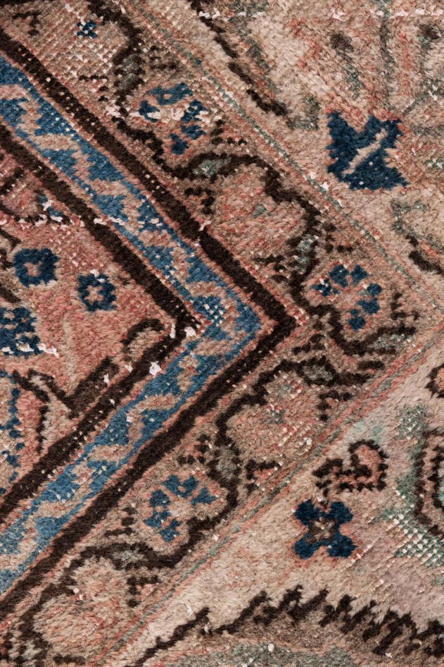 Detail image of 5' 1 x 5' 8 Hand Knotted Ultra Vintage Persian Wool Square Rug