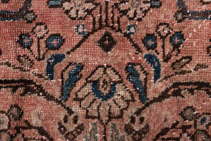 5' 1 x 5' 8 Hand Knotted Ultra Vintage Persian Wool Square Rug