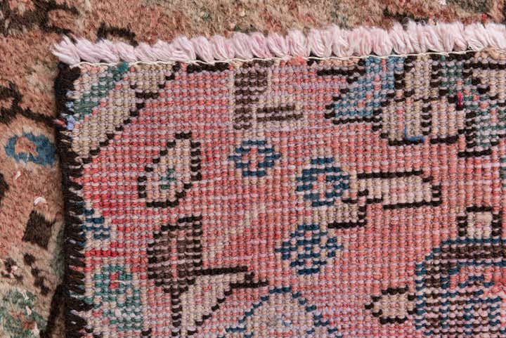 5' 1 x 5' 8 Hand Knotted Ultra Vintage Persian Wool Square Rug