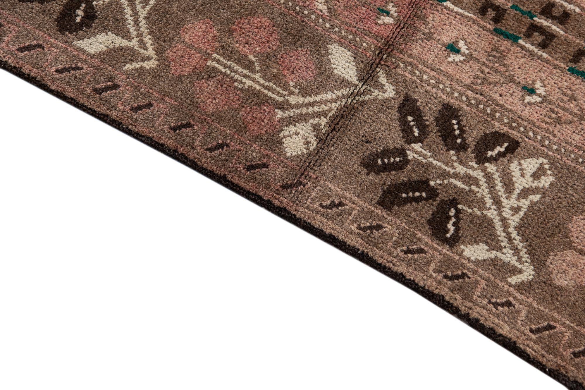 3' 8 x 3' 9 Hand Knotted Ultra Vintage Persian Wool Square Rug