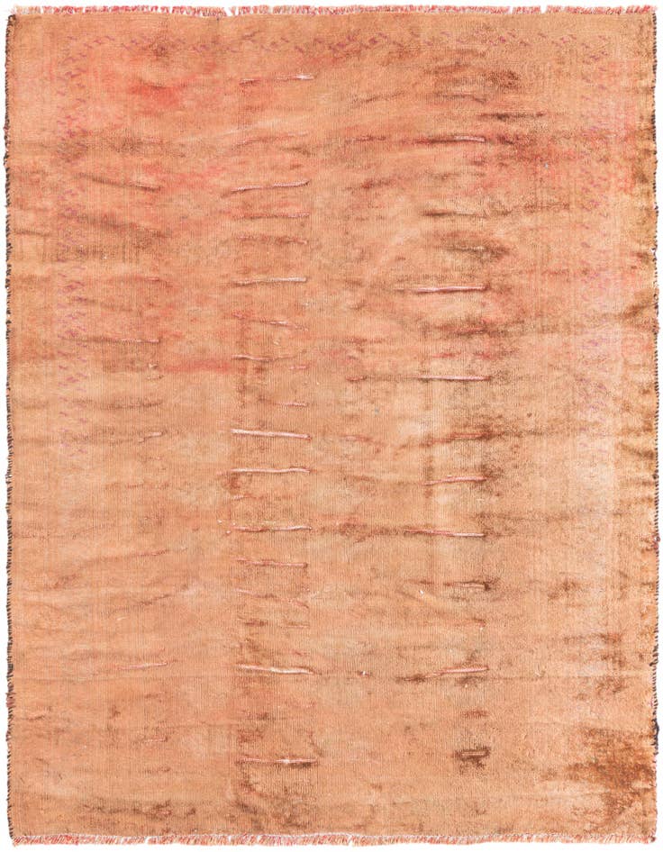Detail image of 3' 7 x 4' 6 Hand Knotted Ultra Vintage Persian Wool Square Rug
