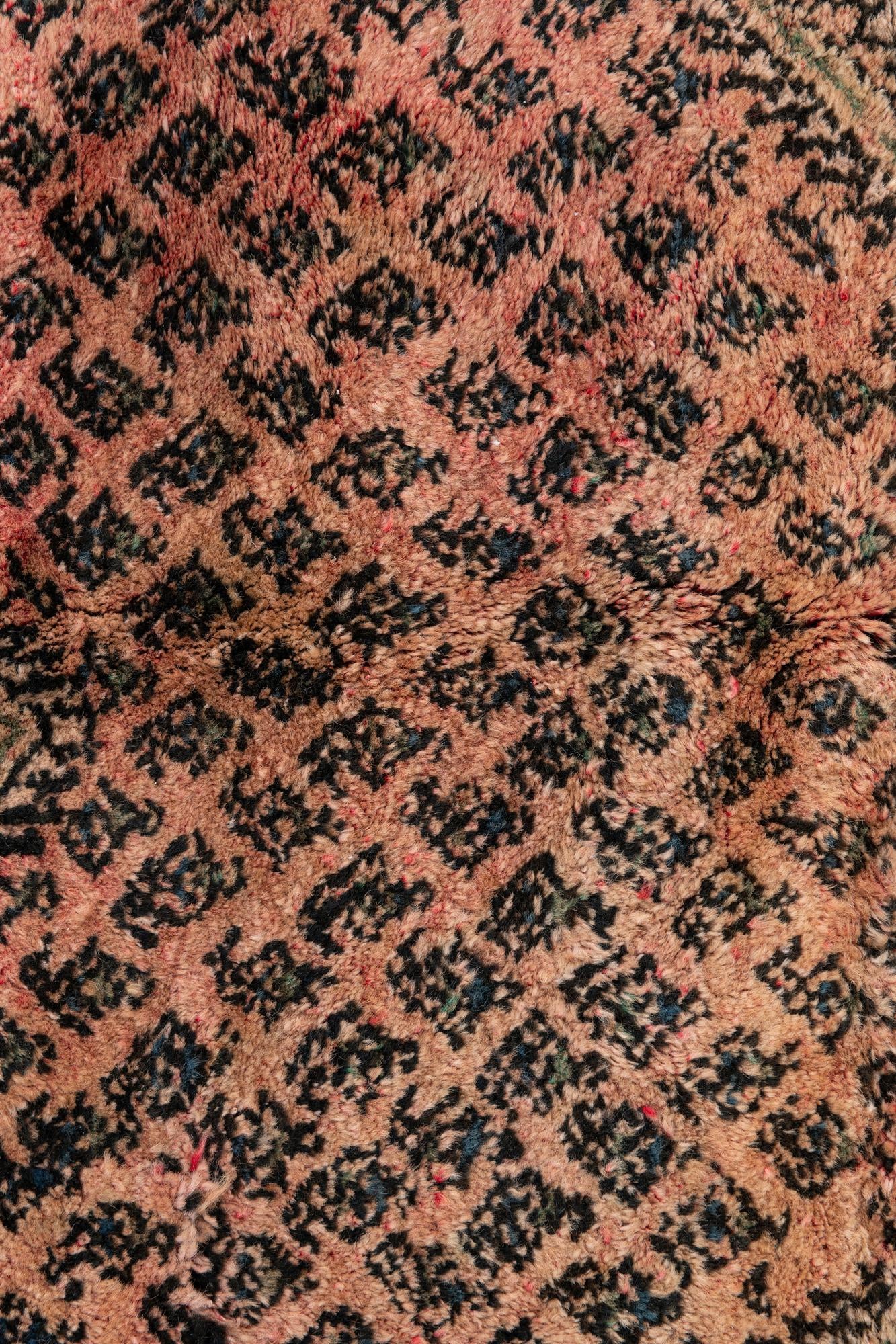 3' 9 x 4' 7 Hand Knotted Ultra Vintage Persian Wool Square Rug